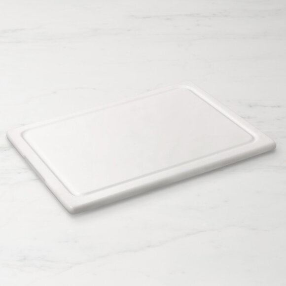 NWT Williams Sonoma Antibacterial PolySafe Cutting Board - White - Picture 1 of 6